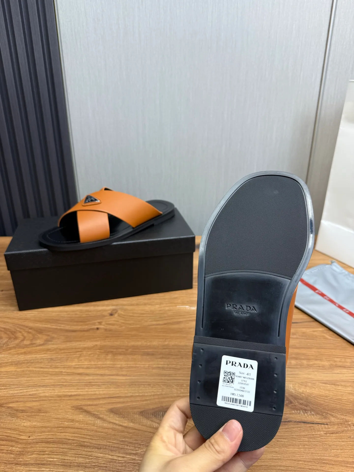 Factory price 340💰 ＰＲＡＤＡPrada - popular men's slippers hot sale 🔥 🩴Official website one to one production 38-45 sizes 45 46 🉑️Customized!